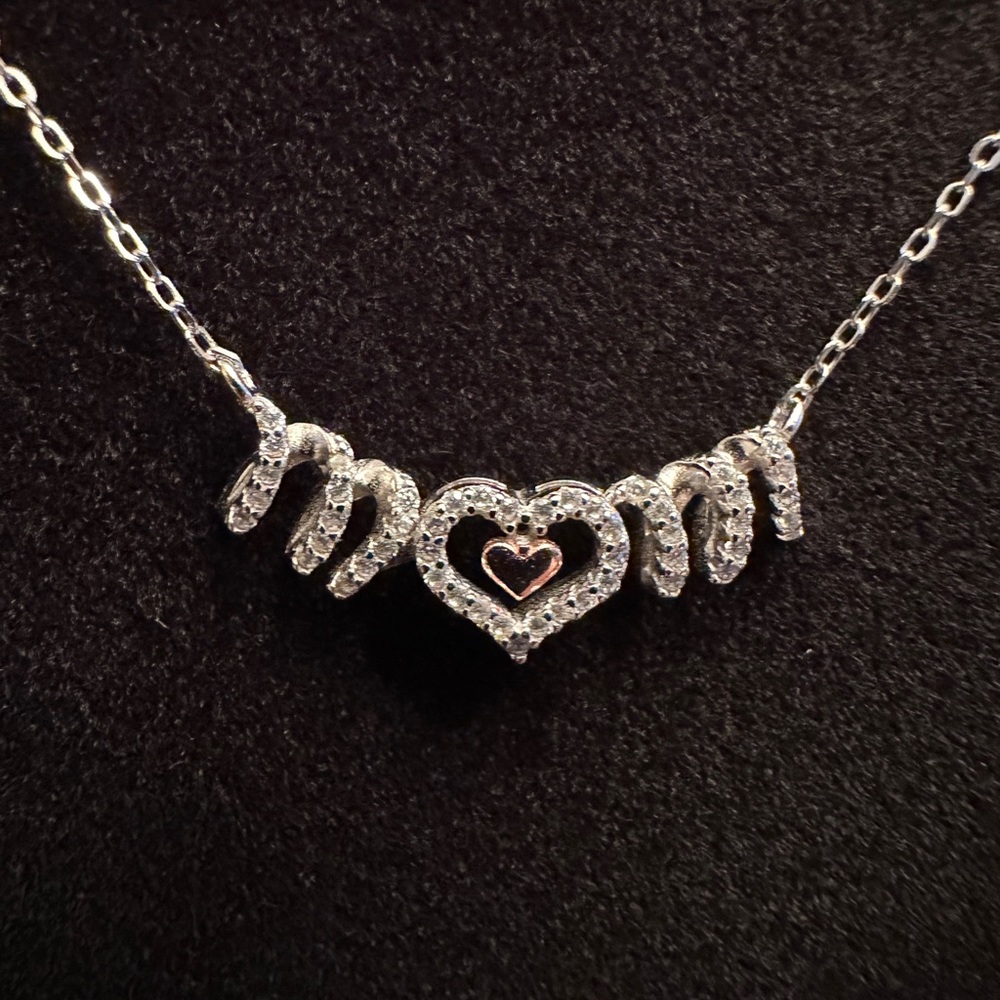 Mother’s Day MOM necklace bedazzled